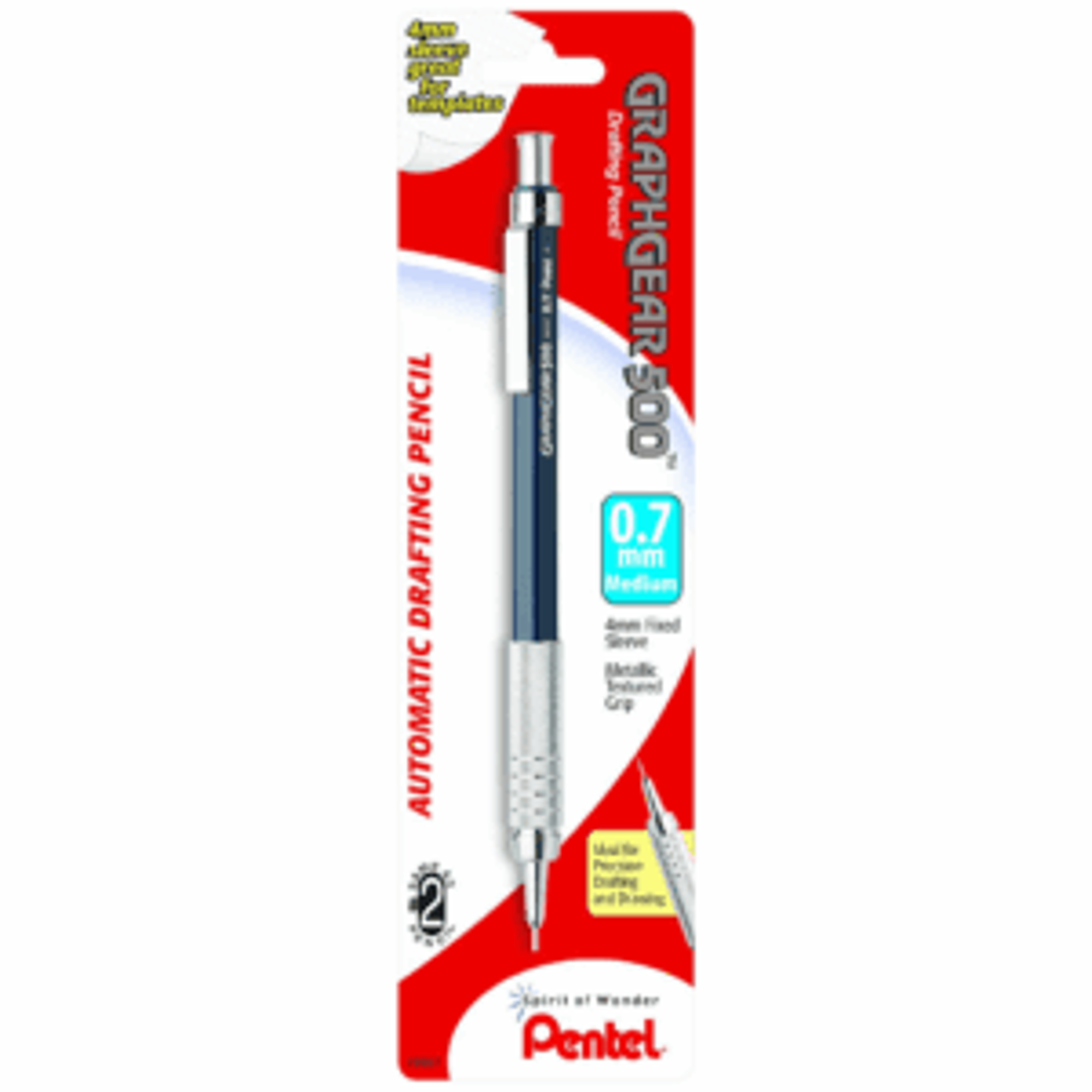 image of: Pentel GraphGear 500 Premium Mechanical Drafting Pencil - Blue .7mm