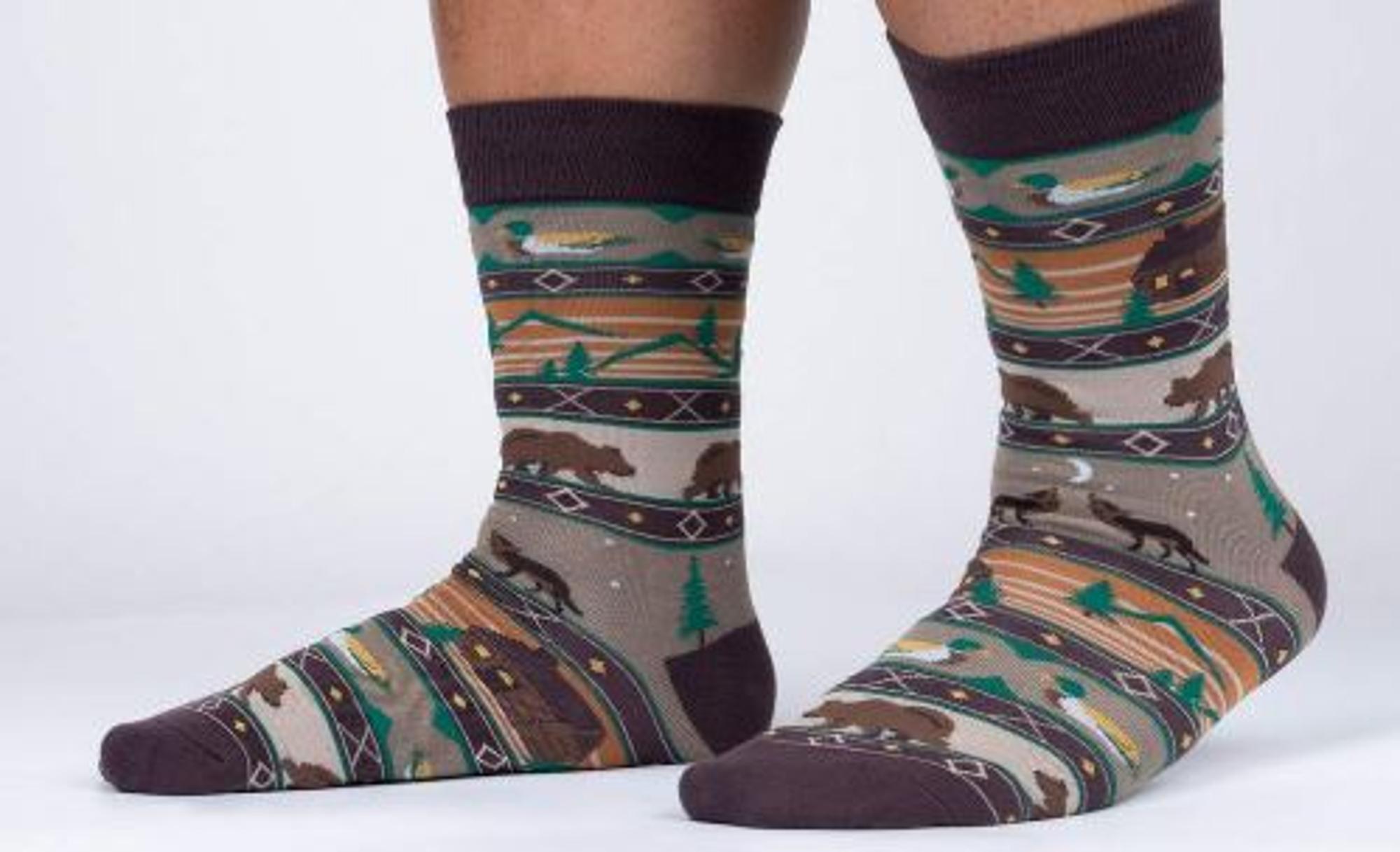 image of: Crew Socks Large - Cabin Life