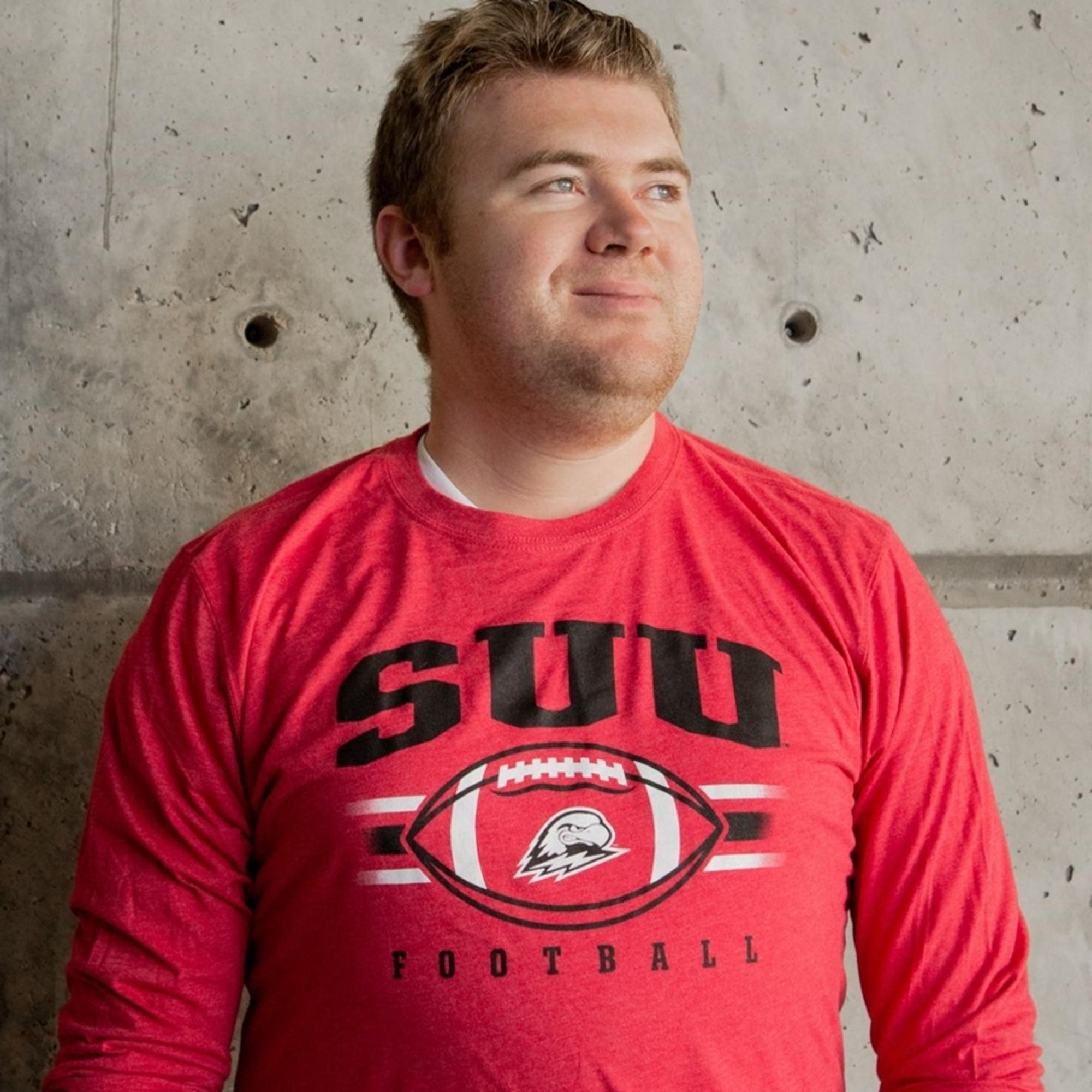 image of: Colosseum SUU Football Long Sleeve Tee
