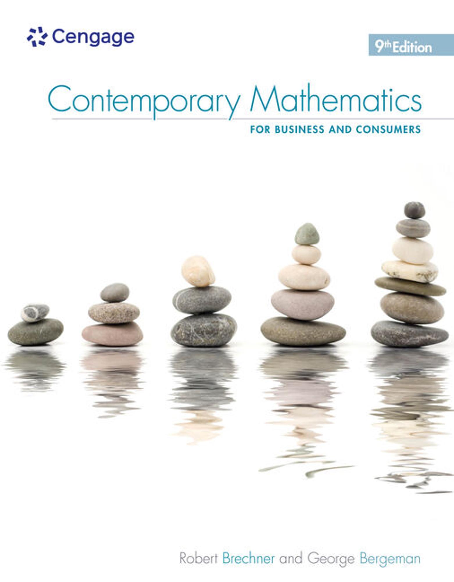 Cover image for Brechner / Contemporary Mathematics Looseleaf w/ WebAssign Access Card 9th ED