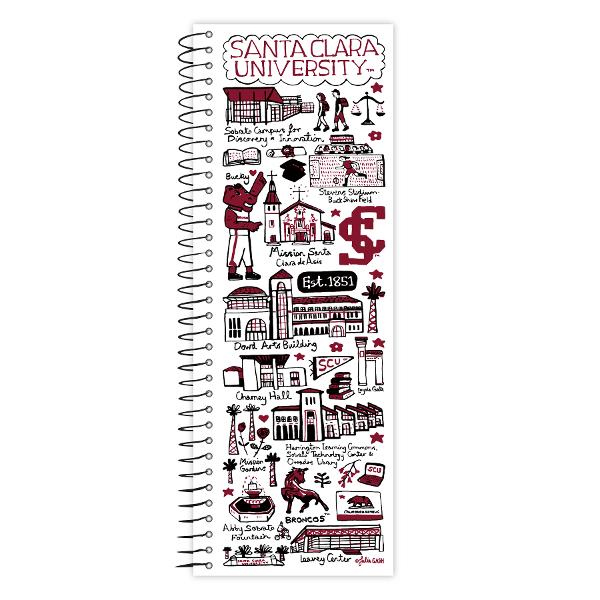 Santa Clara University Julia Gash 11in x 4in Tall Tales Notebook, 50 Sheets; $4.98