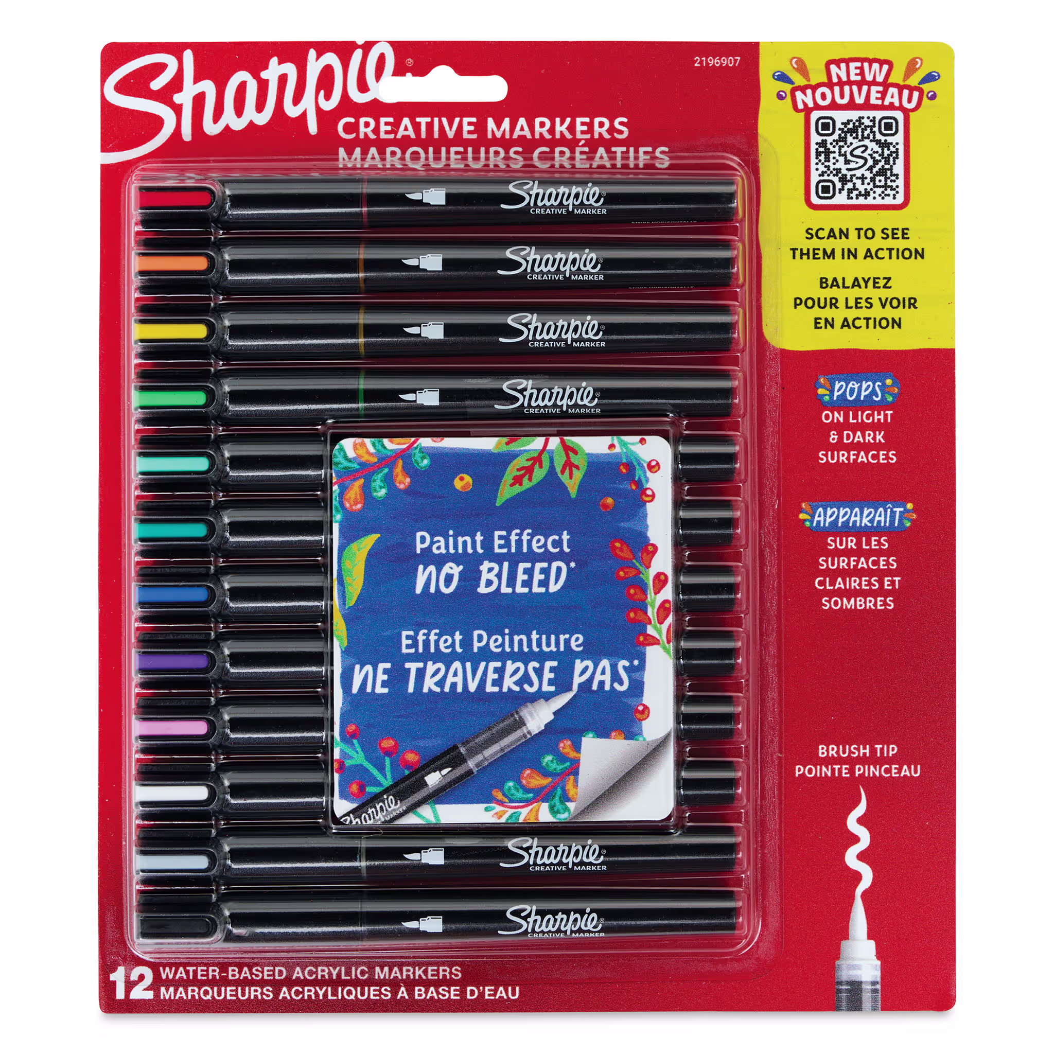 Product image 1 of 5 for Sharpie Creative Acrylic Markers -12pk, Classic Colors, Brush Tip