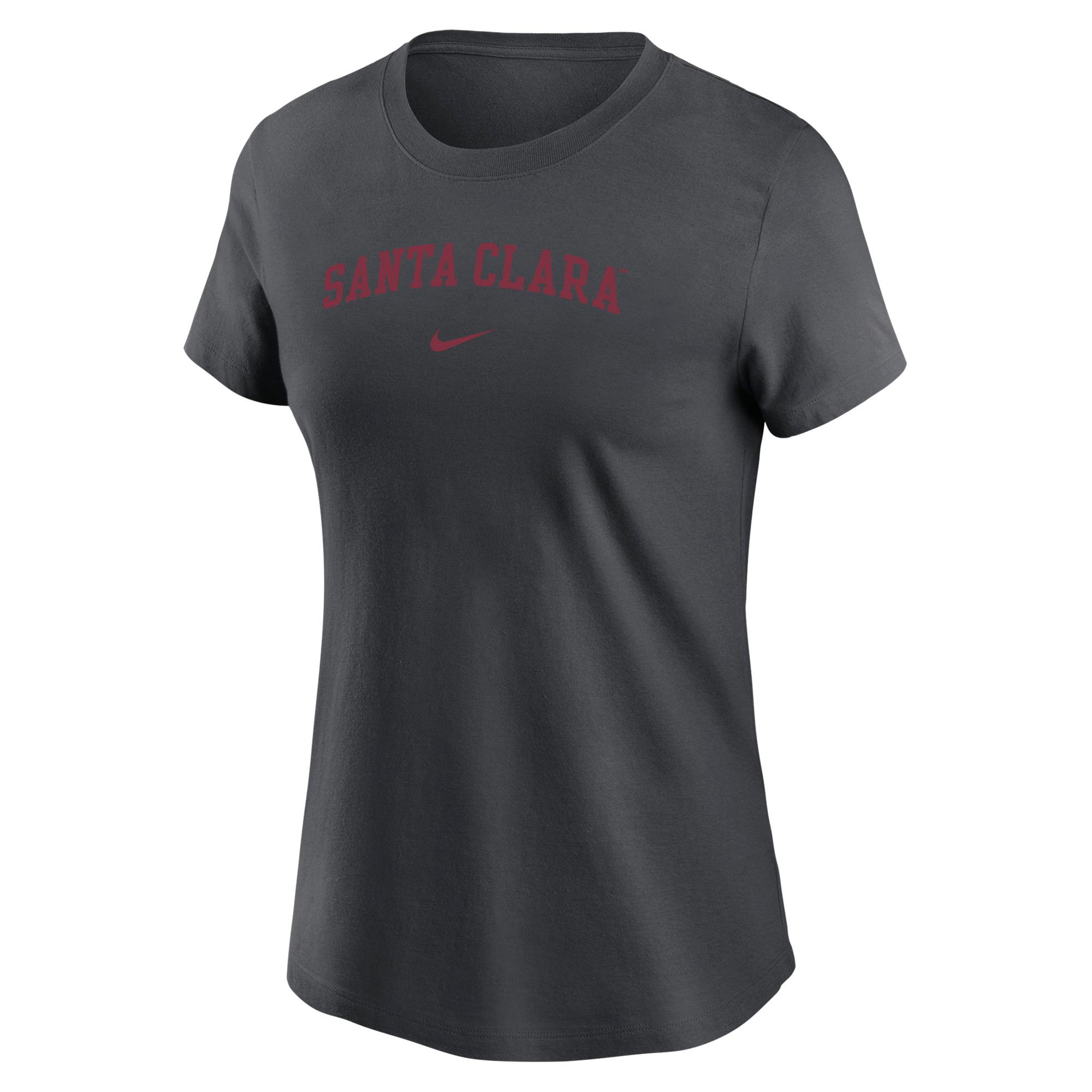 Product image 1 of 1 for Santa Clara Broncos Nike Women's Core Cotton Short Sleeve Tee, Charcoal Heather