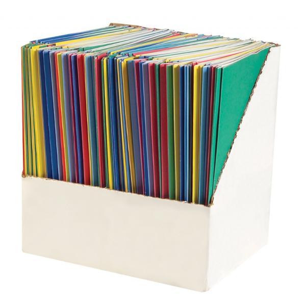FOLDER 2-POCKET PRONG ASST COLORS; $1.99