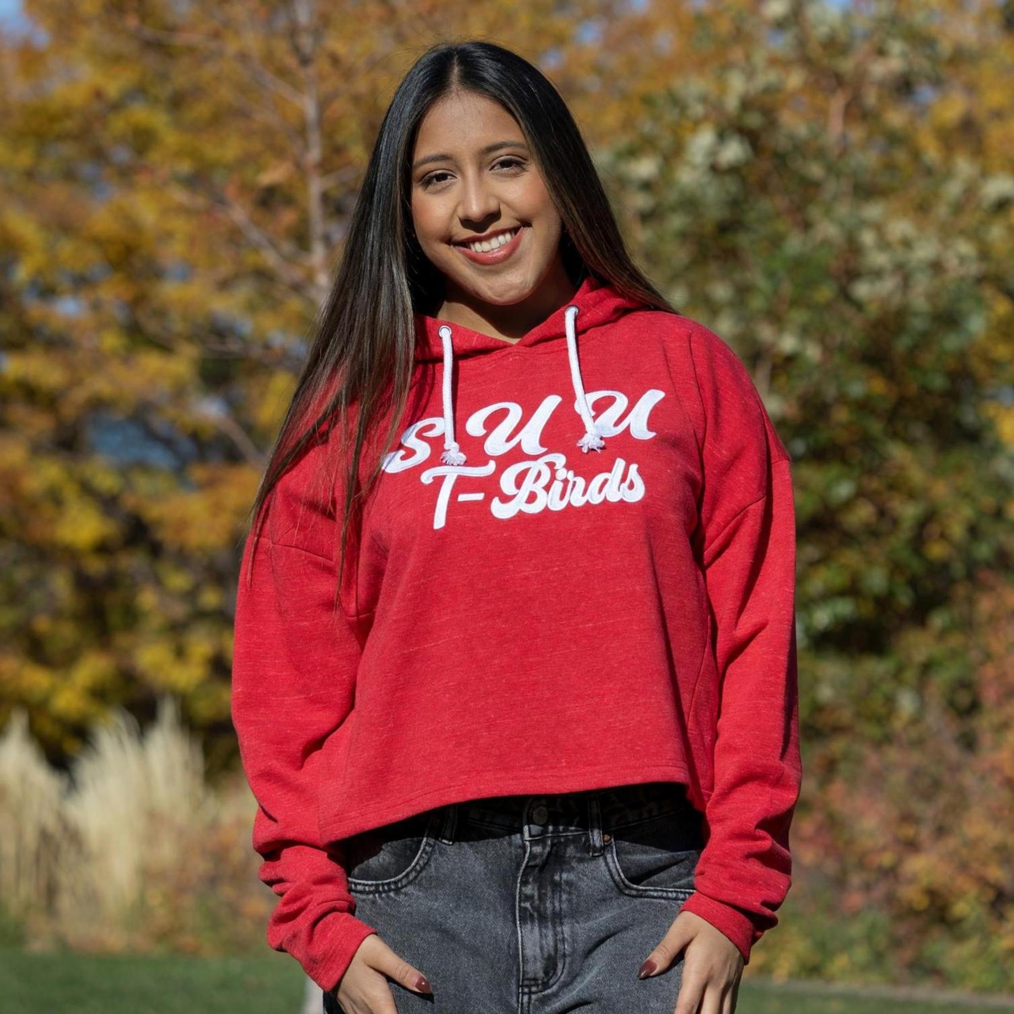 Product image 1 of 2 for Colosseum Women’s Hood – Red (SUU/T-Birds)