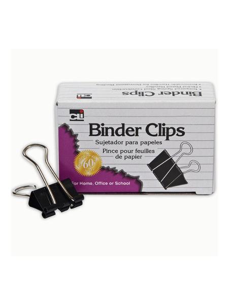 Charles Leonard 1in Large Binder Clips, 12 Pack, Black; $4.98