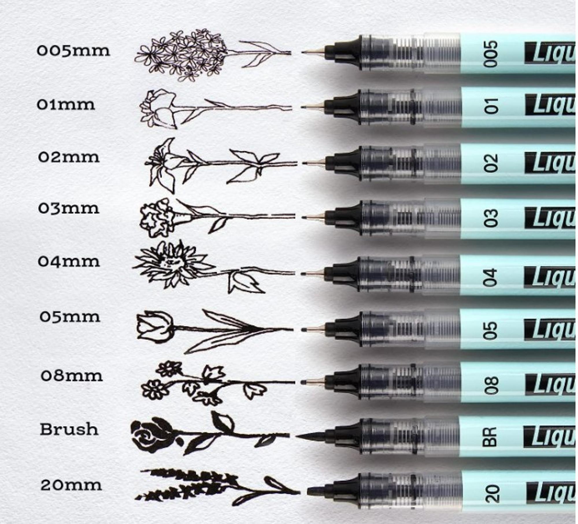 image of: Liquid Fineliner Pens