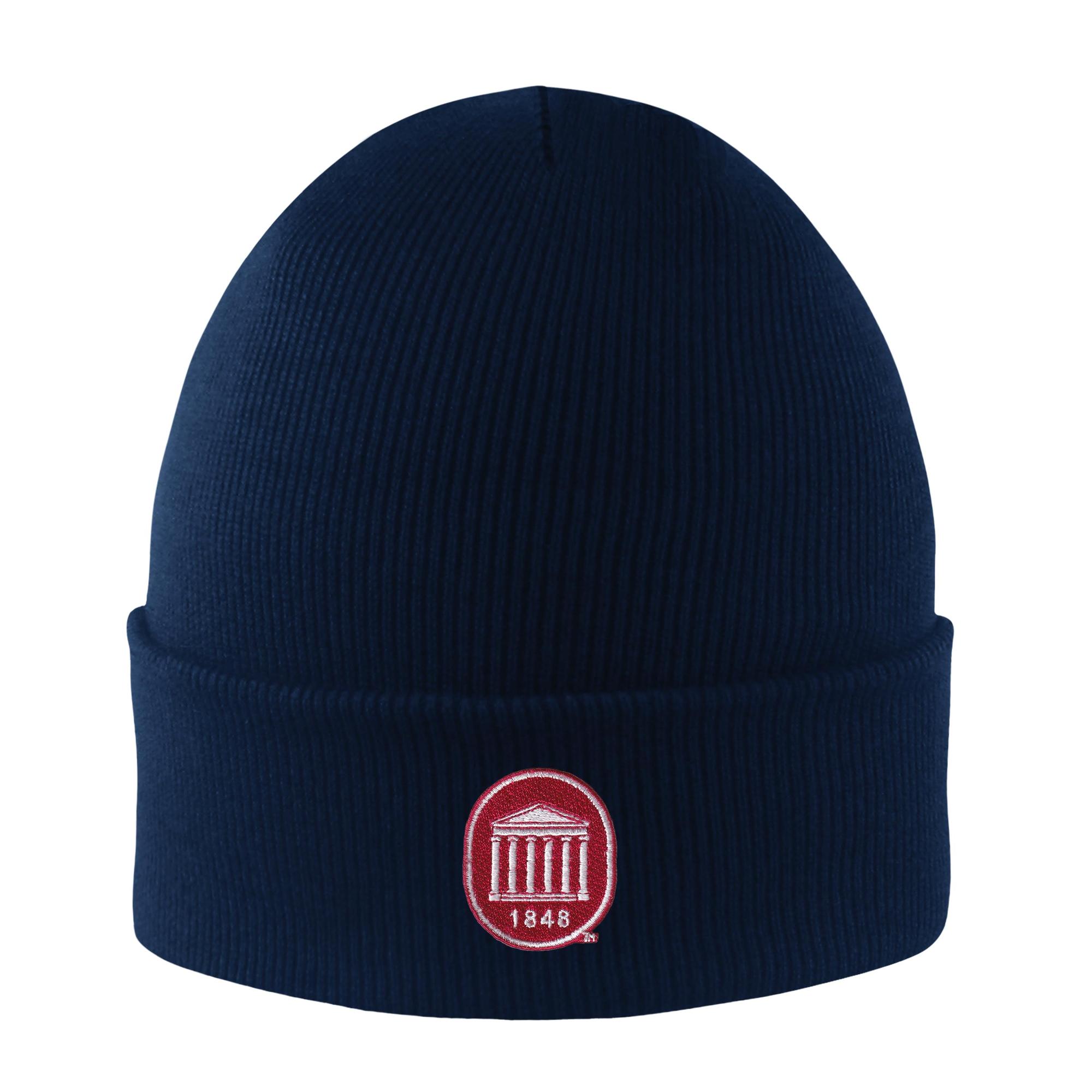 image of: University of Mississippi Lyceum North Pole Cuff Beanie Navy