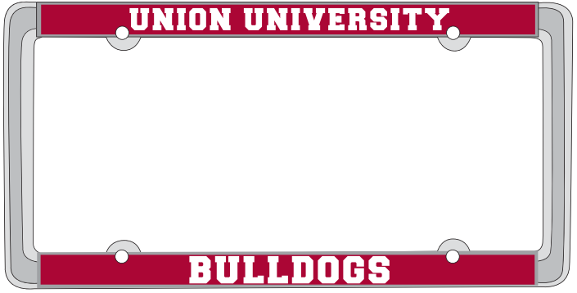 image of: Union University Bulldogs Thin Rim Metal Frame