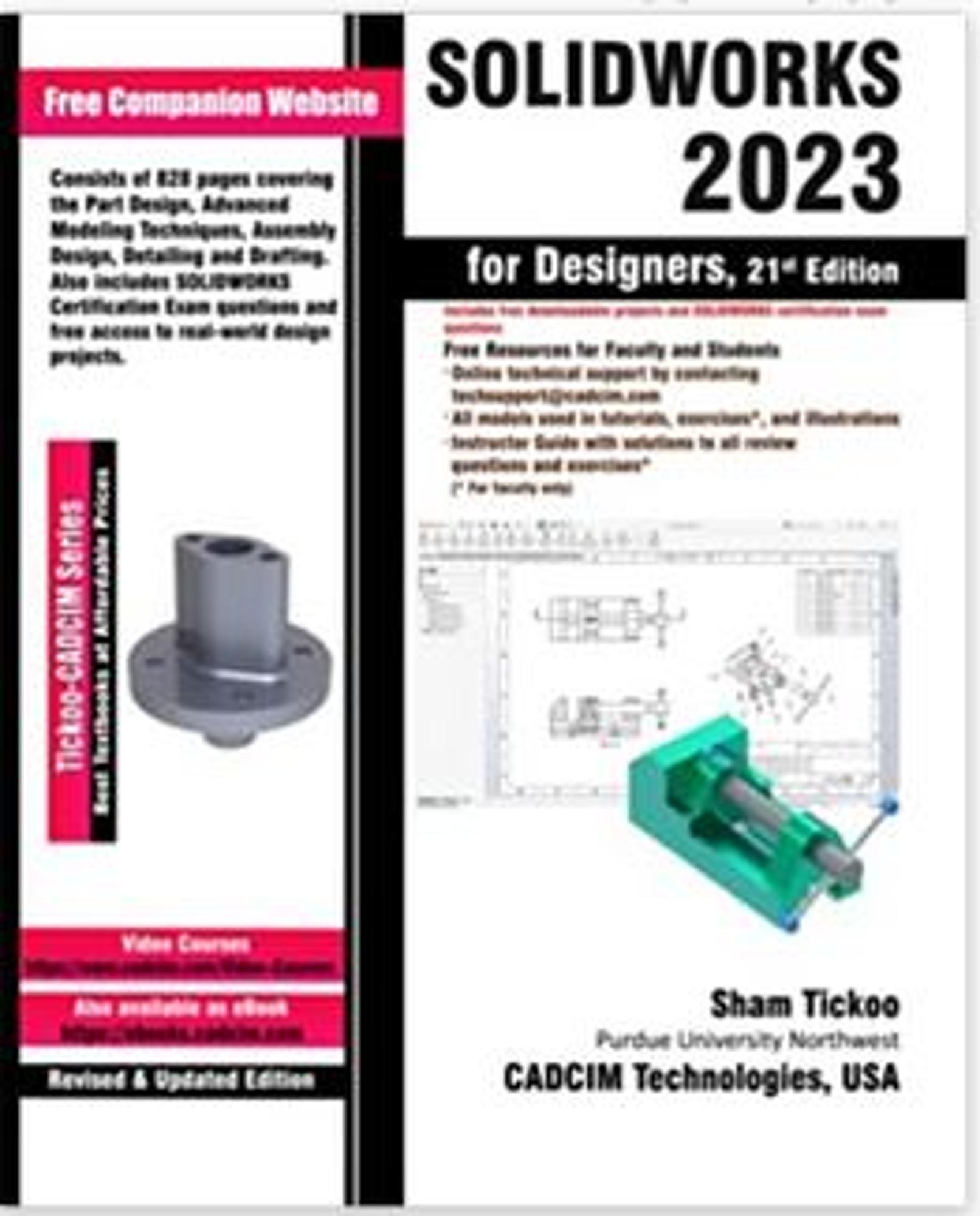 Cover image for TICKOO / SOLIDWORKS 2023 for Designers 21st Ed