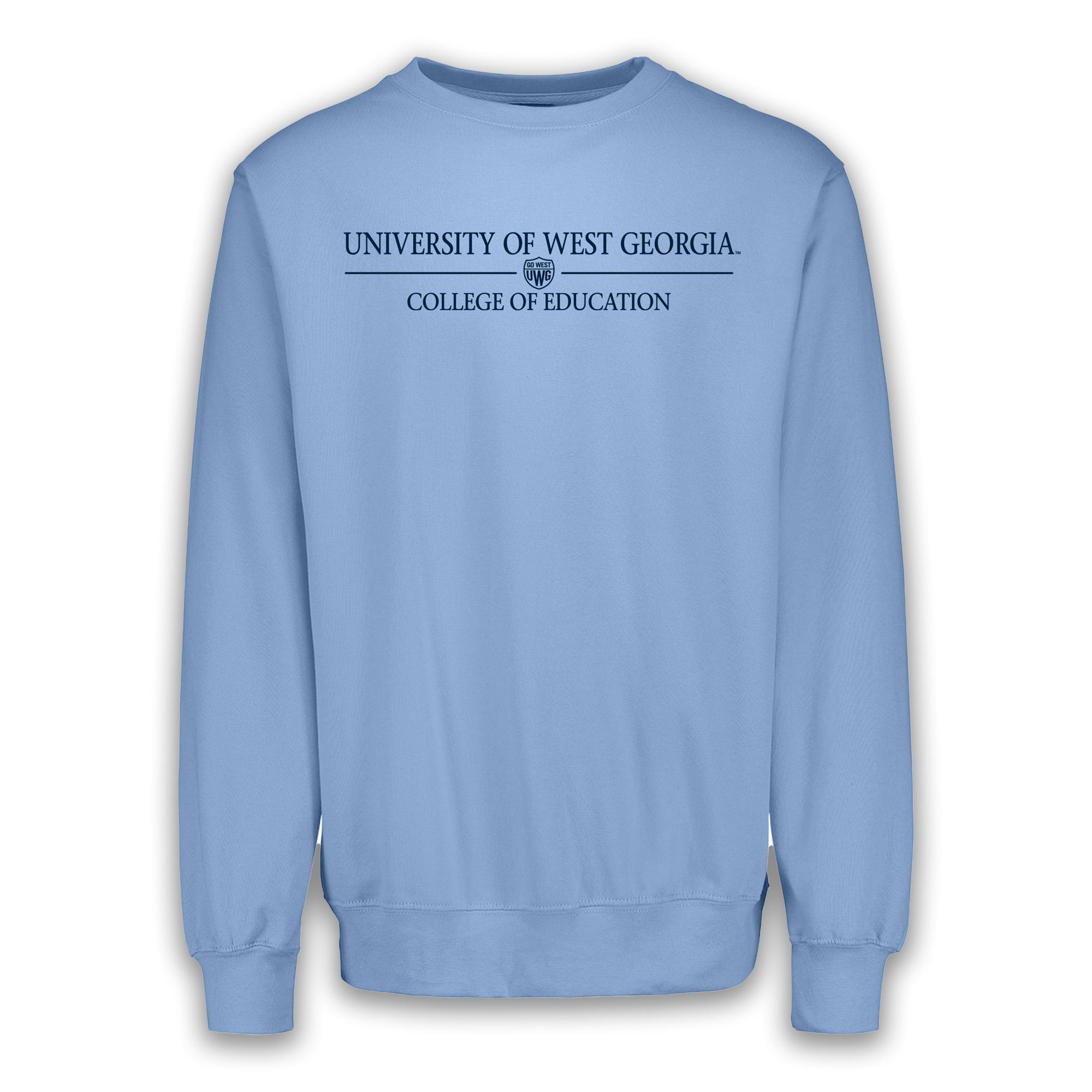 image of: COLLEGE OF EDUCATION SHIELD LOGO FUNDAMENTAL FLEECE CREW