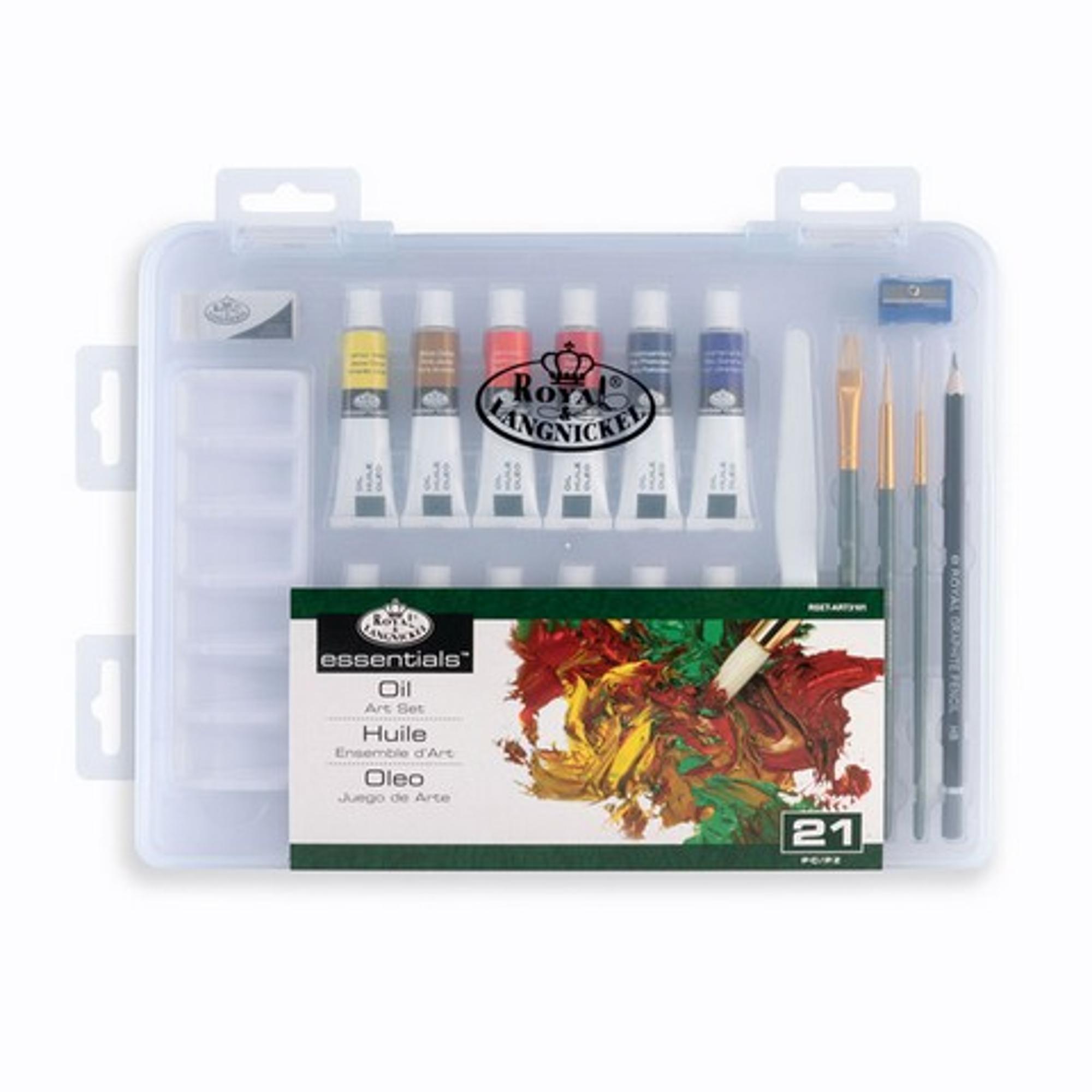 image of: OIL PAINTING SET 21PC ESSENTIALS