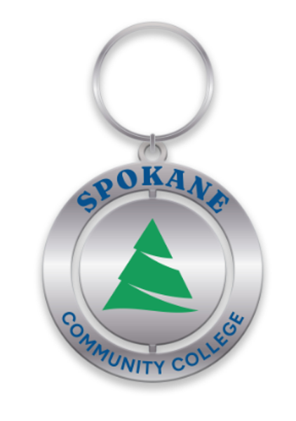 SCC KEY TAG SPINNER TREE SLV; $10.99