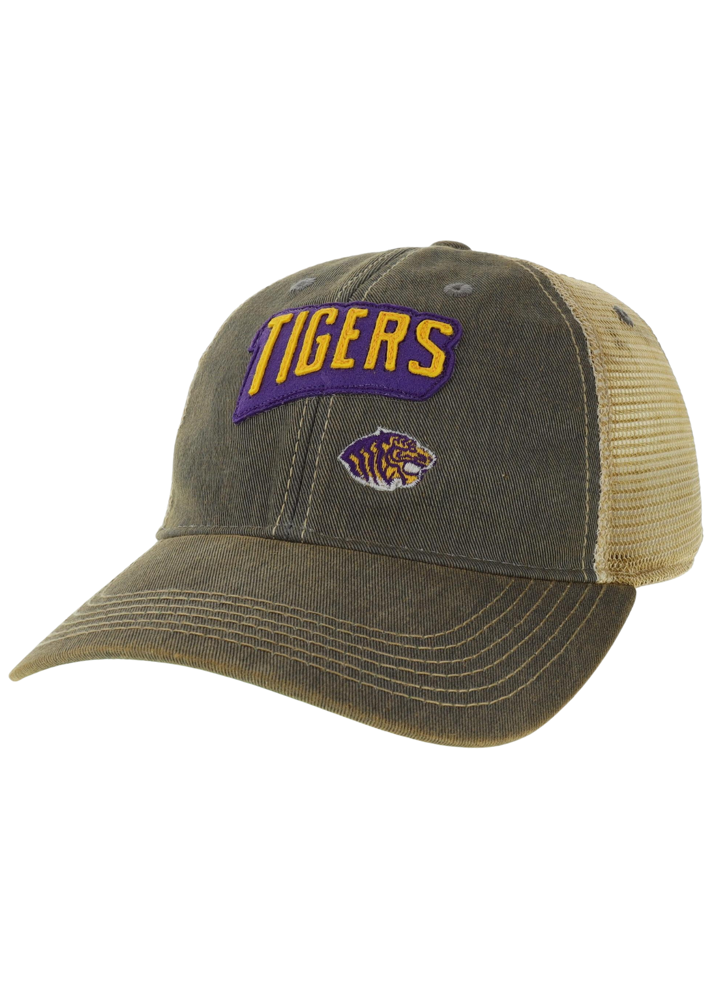 image of: Ouachita Tigers OFA Trucker Hat, Gray and Tan