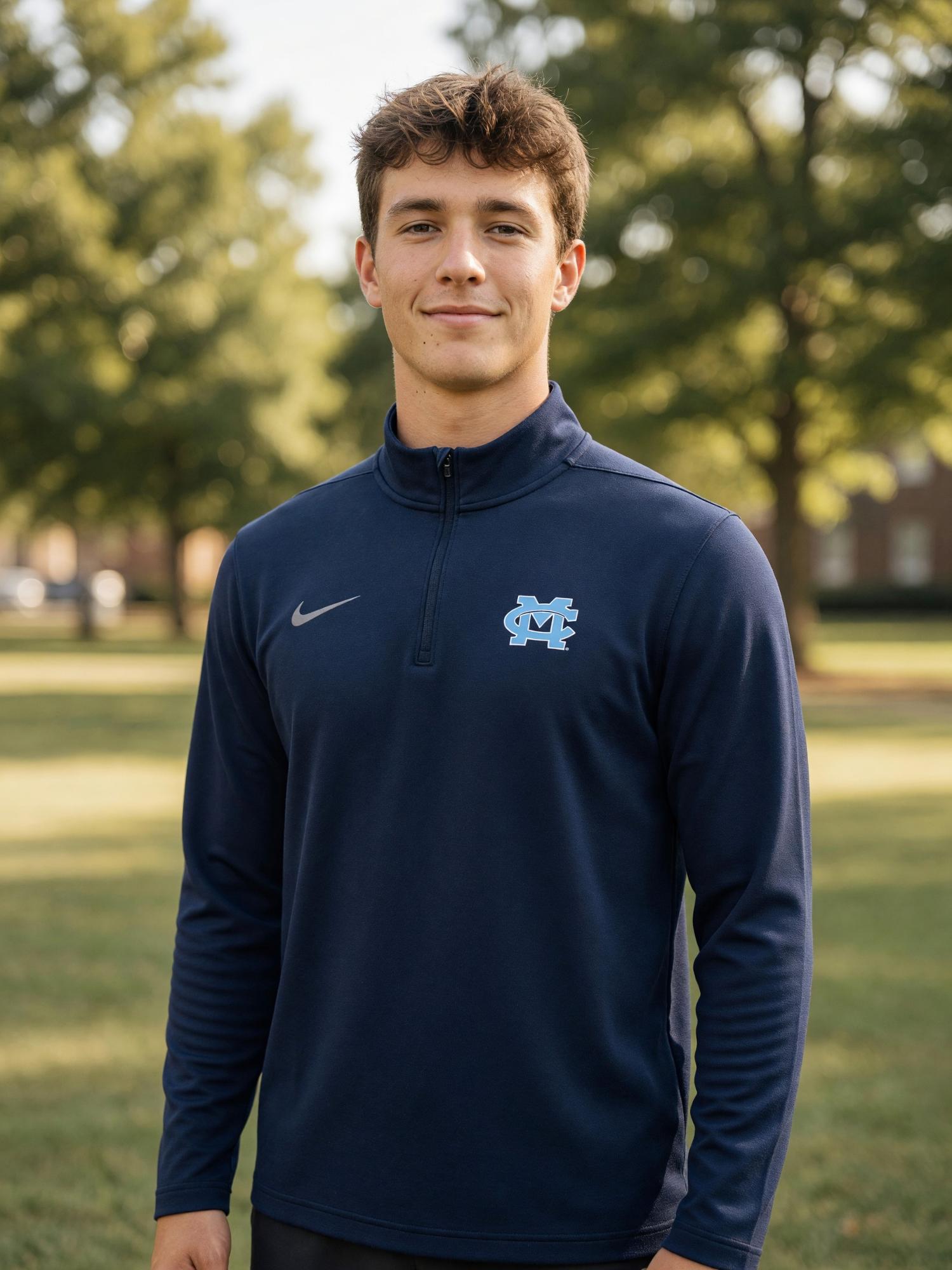 Product image 1 of 3 for MC NIKE 1/2 ZIP INTENSITY TOP COLLEGE NAVY