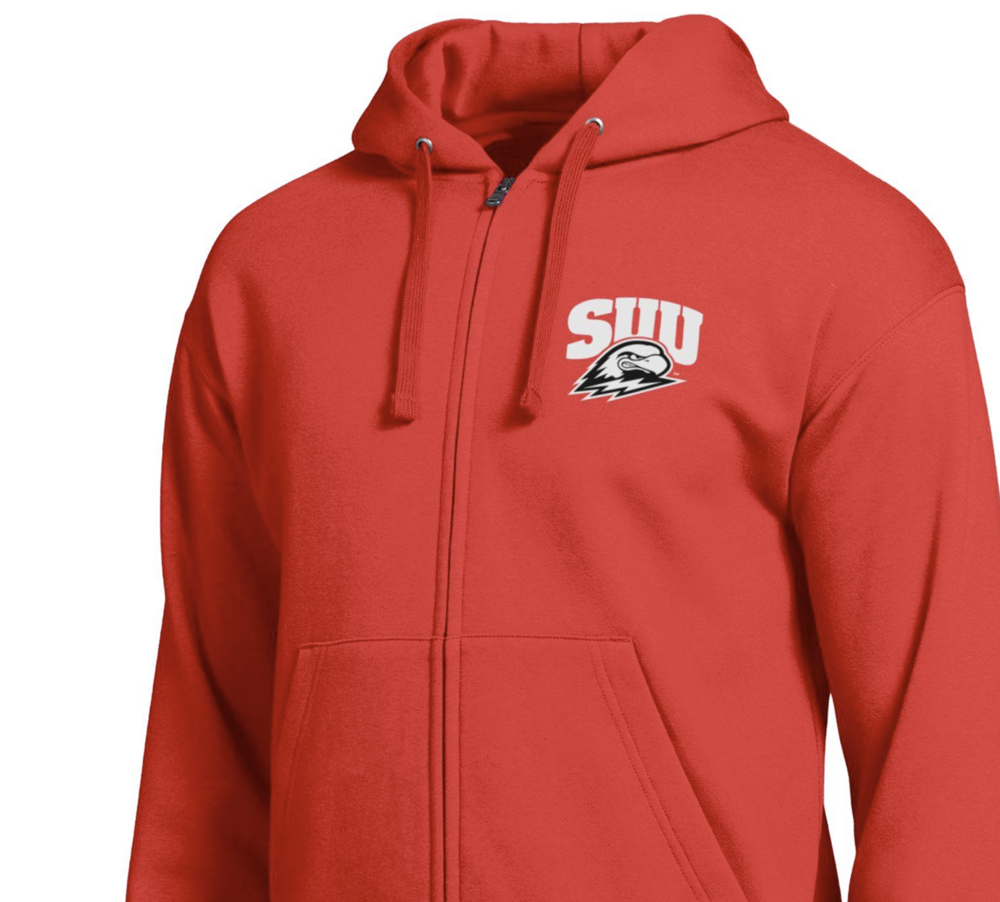 Product image 1 of 1 for CHAMPION FULL ZIP HOOD RED SUU THOR LEFT CHEST SOUTHERN UTAH ON BACK