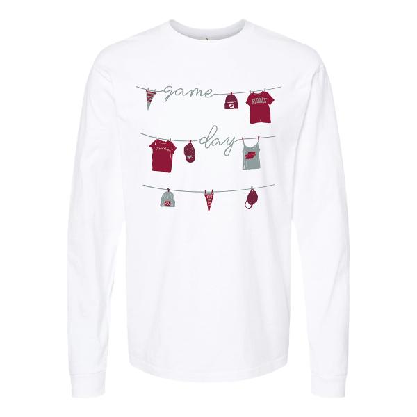 Henderson State Game Day Clothesline Essential Long Sleeve Tee; $29.99