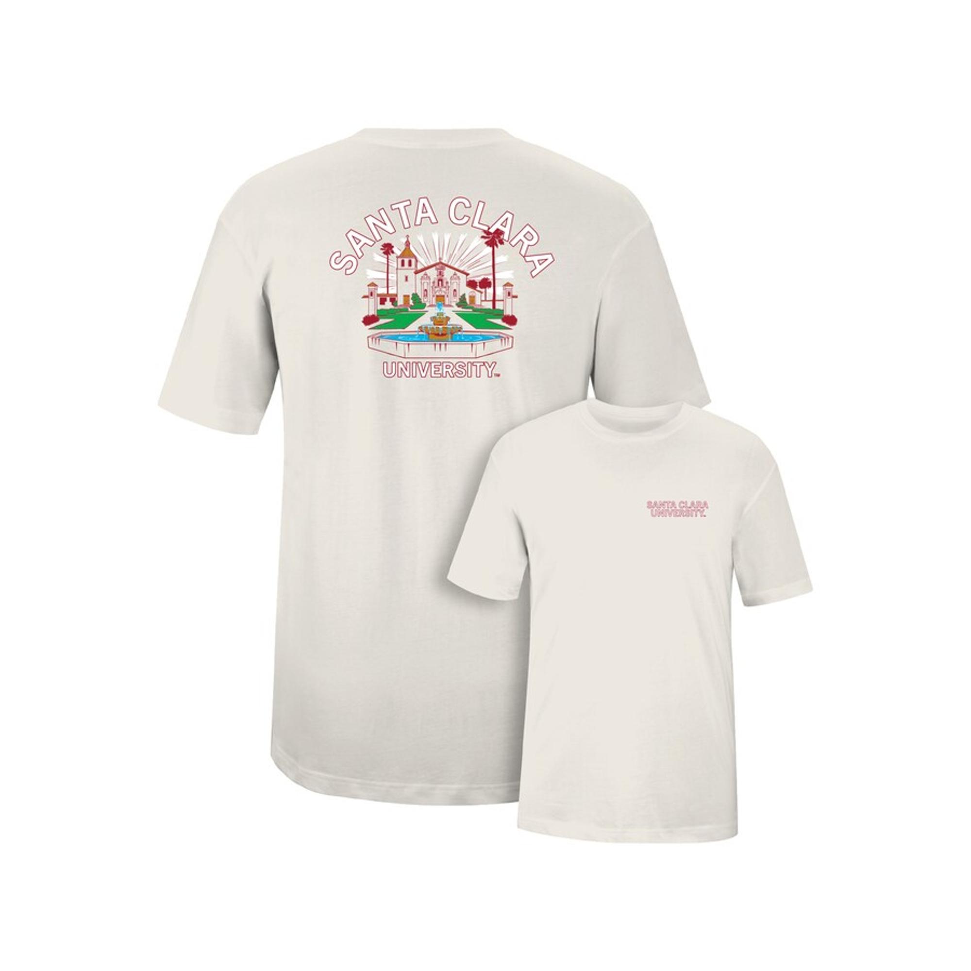image of: Santa Clara Broncos Lightweight Short Sleeve Tee, Ivory