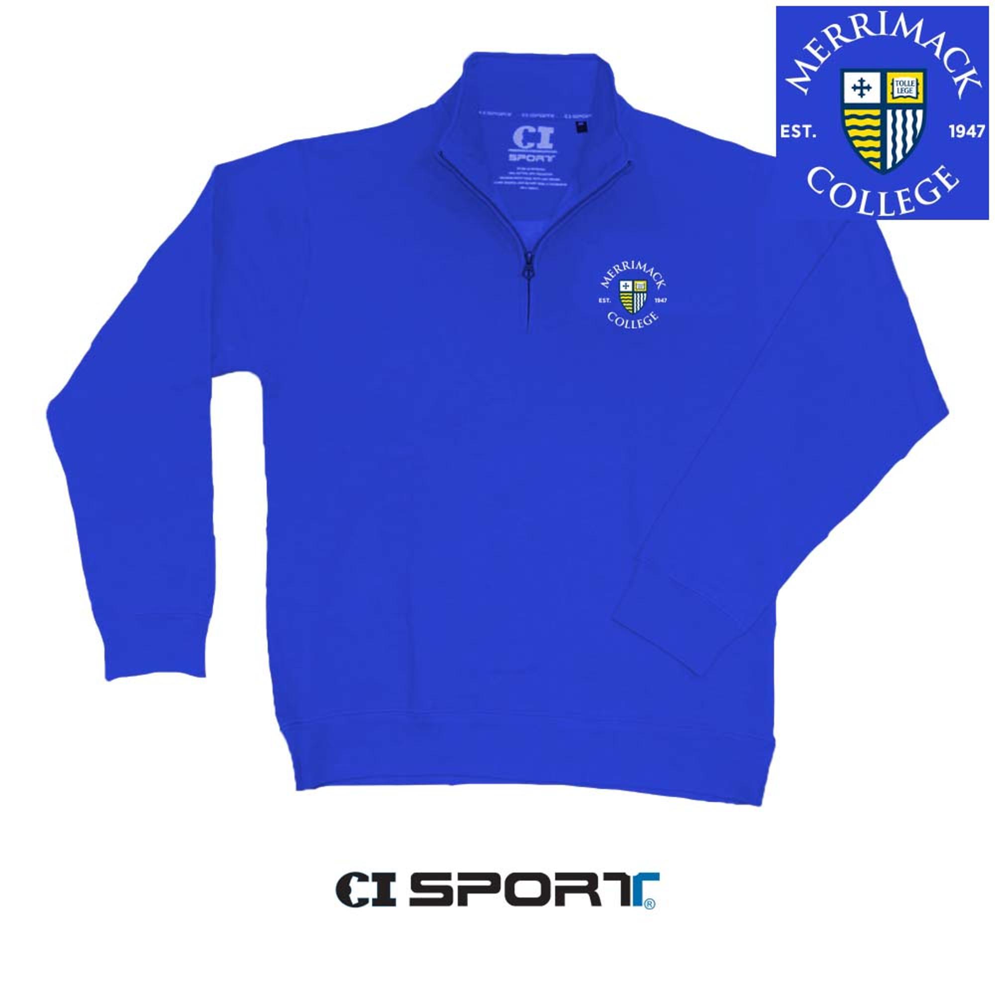 Royal Blue 1/4 Zip Crew; $49.99