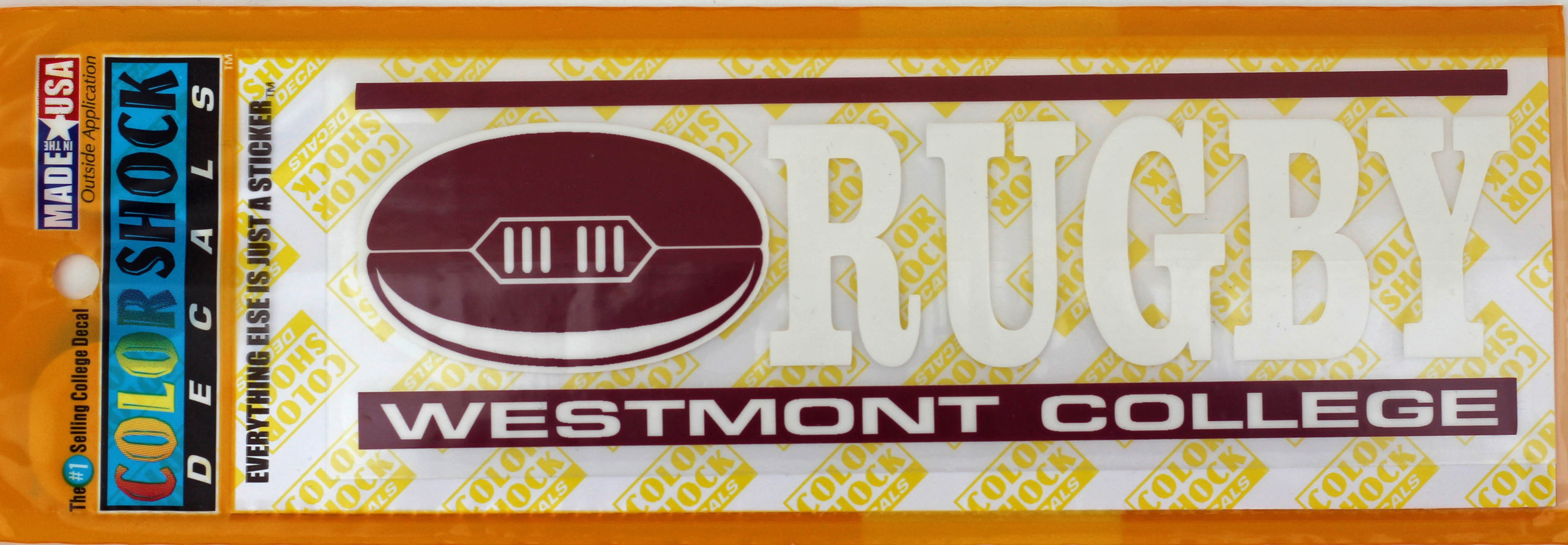 image of: Color Shock Rugby Decal