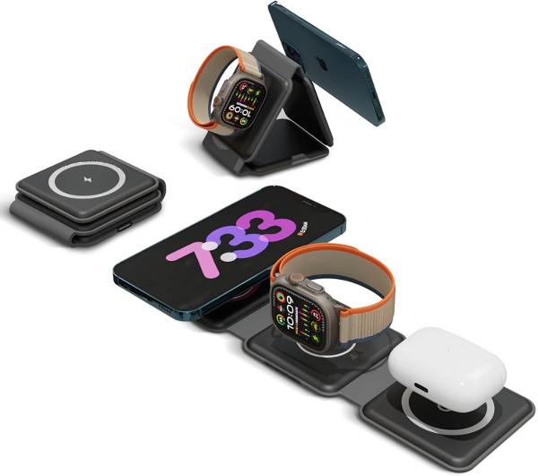 Chargeworx 3-in-1 Folding Wireless Charging Pad; $24.99