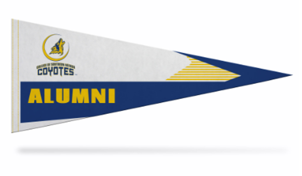 CSN 12X30 FELT PENNANT ALUMNI; $12.99