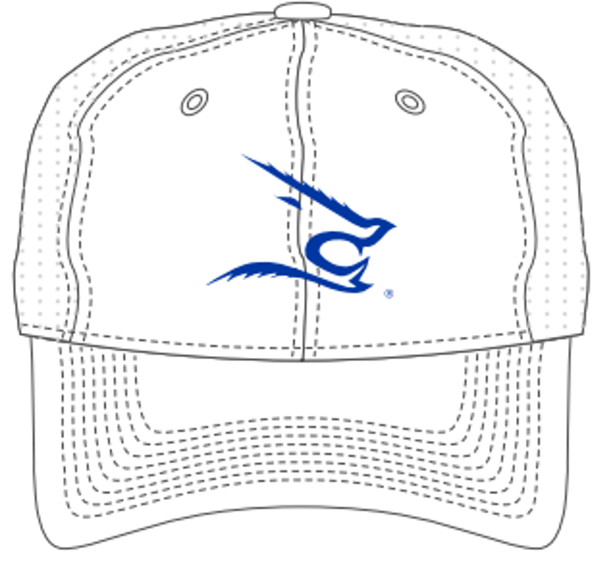 Product image 1 of 1 for TAMUK HAT BLUE JAVELINA WHT