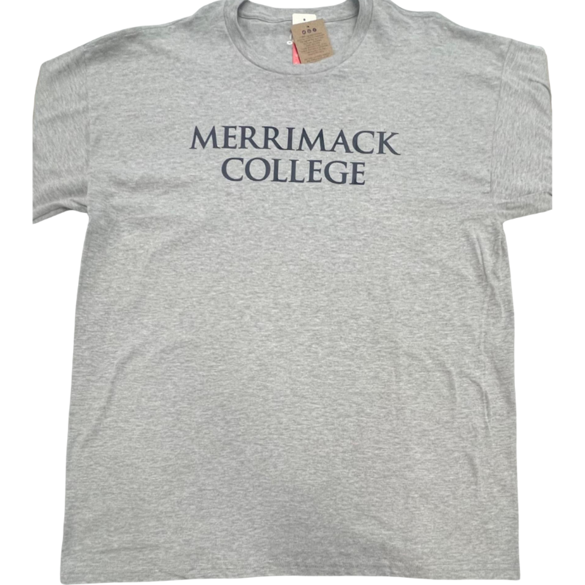 image of: Merrimack College Heather Grey Tamarac Ringspun Tee