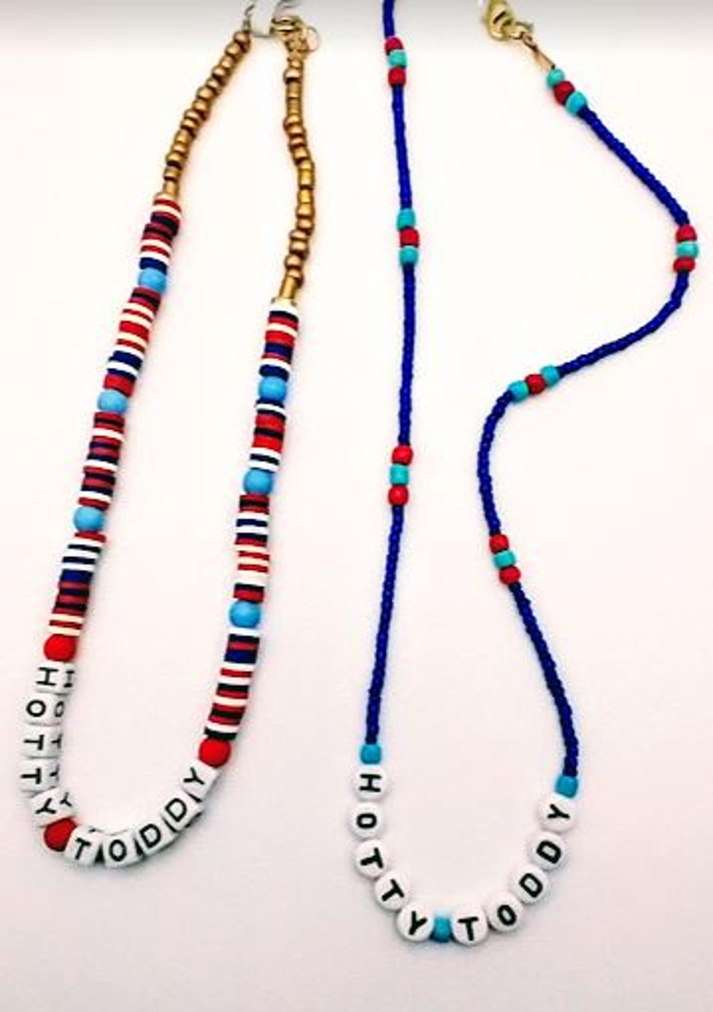 image of: Hotty Toddy Spirit Bead Necklace 18in Assorted