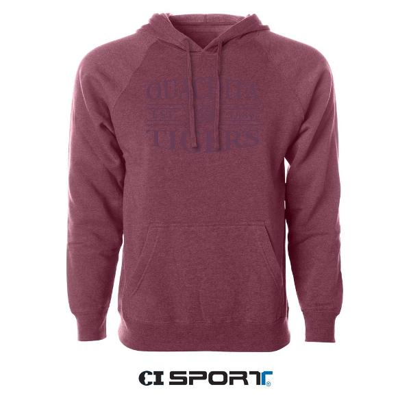 * FINAL SALE * Ouachita Tigers Hagrid Blended Raglan Hoodie; $54.99