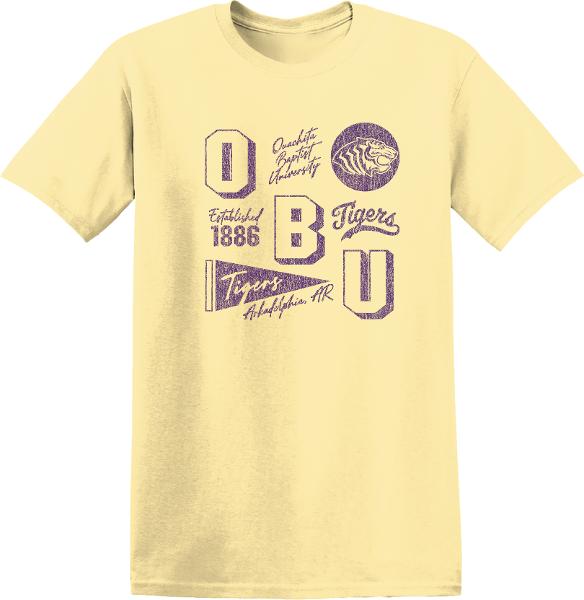 OBU Pennant Short Sleeve Tee; $18.95
