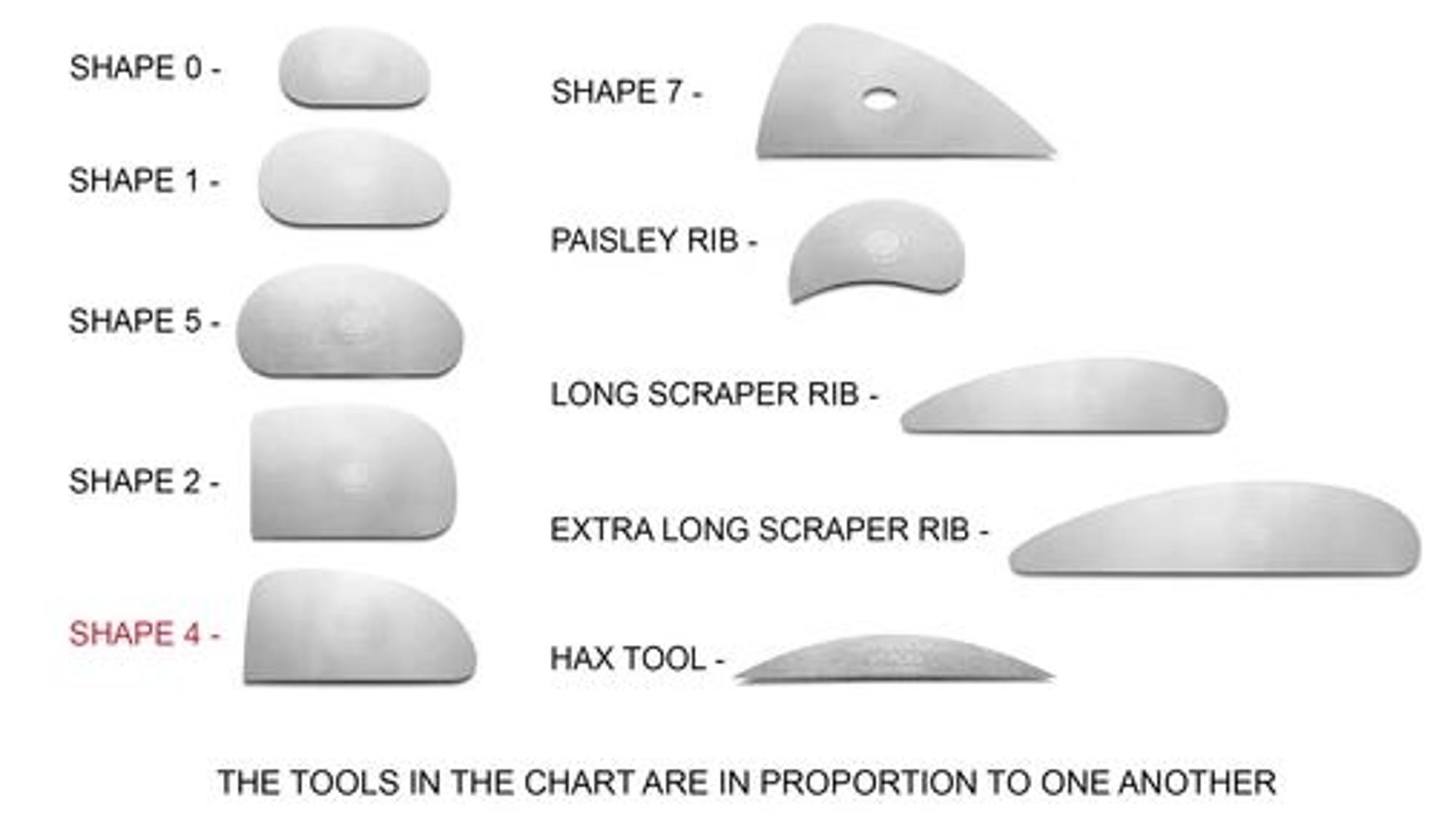 image of: Mudtools Stainless Rib Shape 4