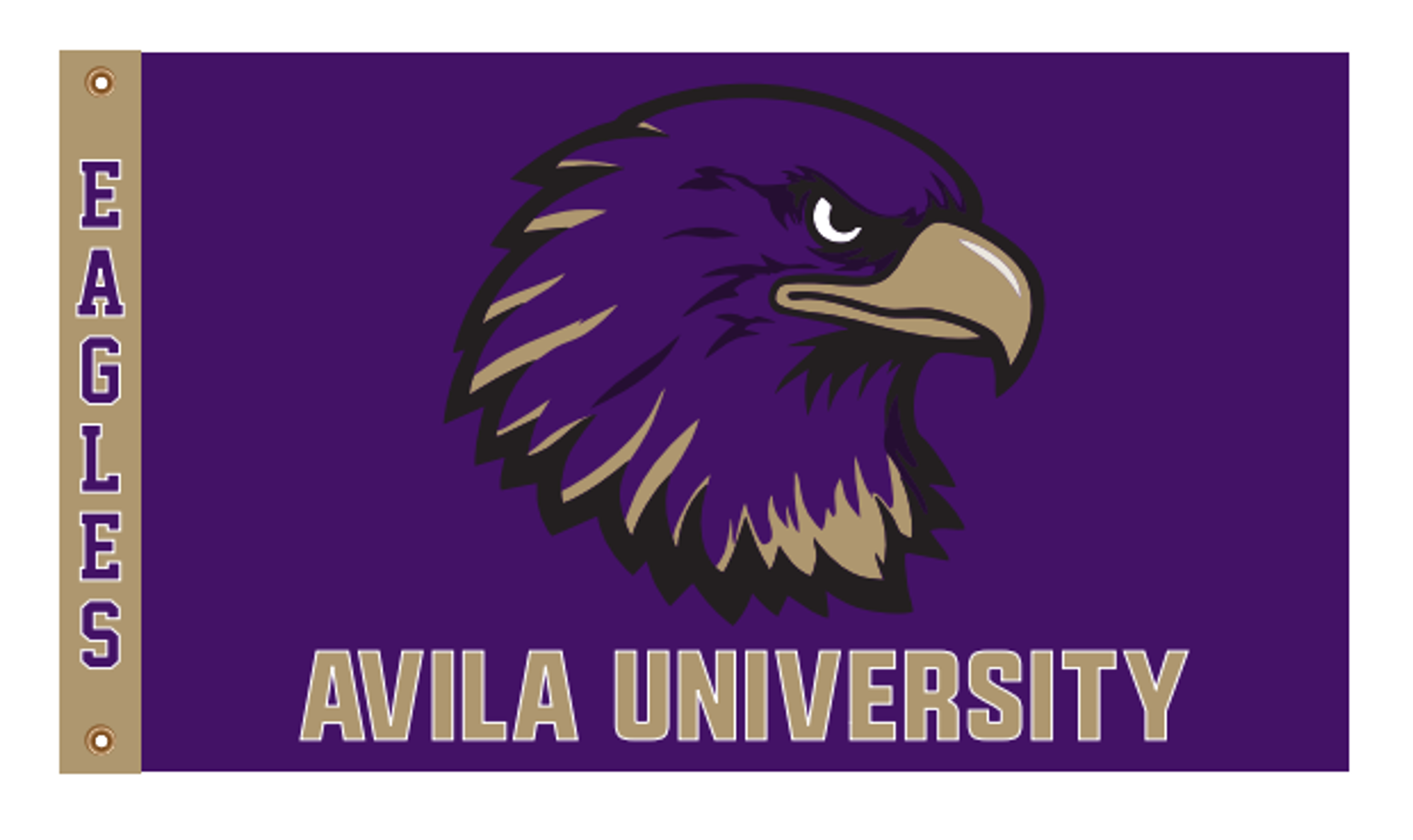 image of: AU FLAG 3X5 EAGLE PUR