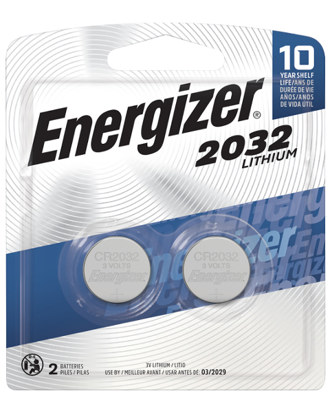 Energizer 2032 Lithium Batteries, 2 Pack; $6.98