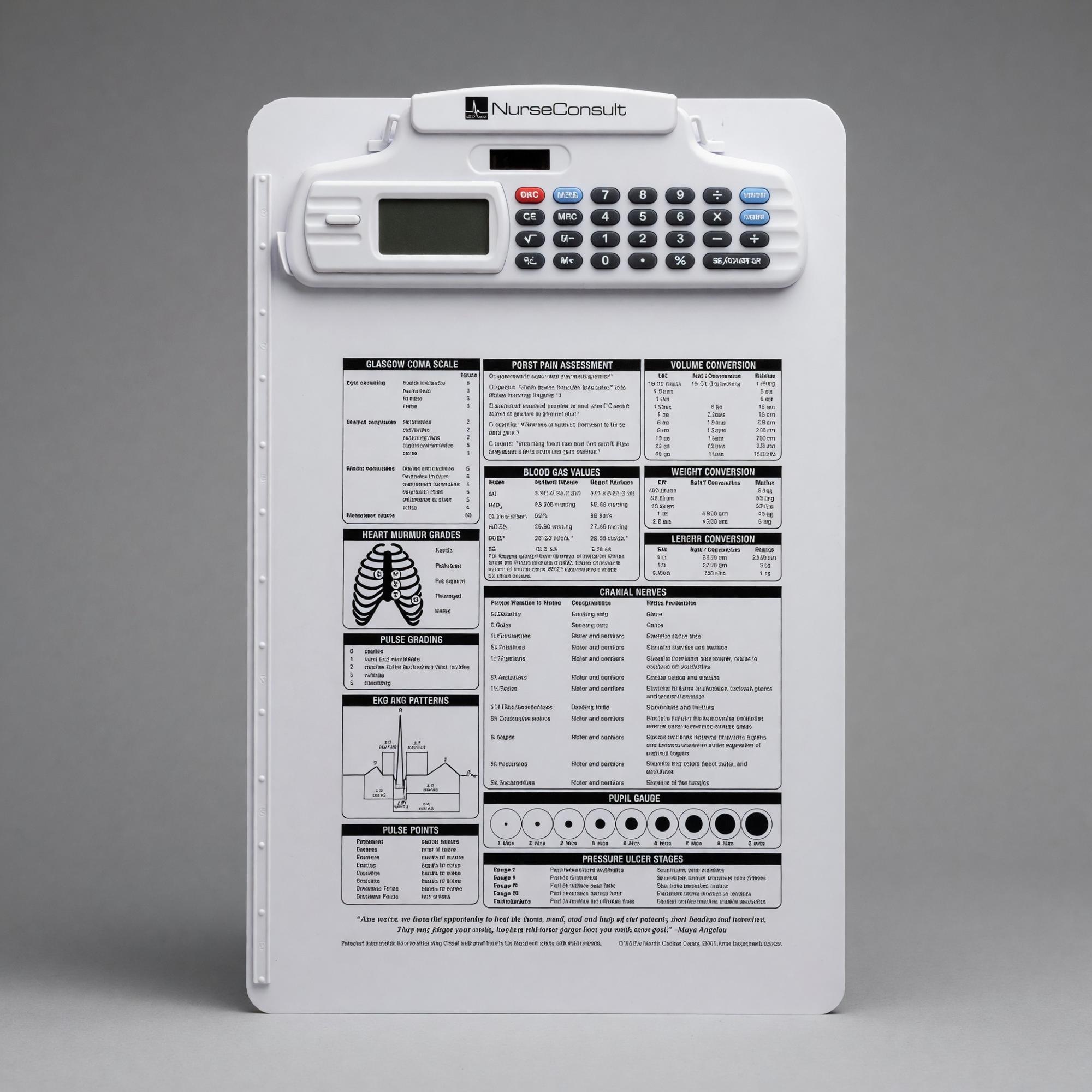 Product image 1 of 1 for MC COY NURSECONSULT MEDICALCALCULATOR/CLIPBOARD