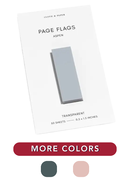 Transparent Page Flags; $3.98