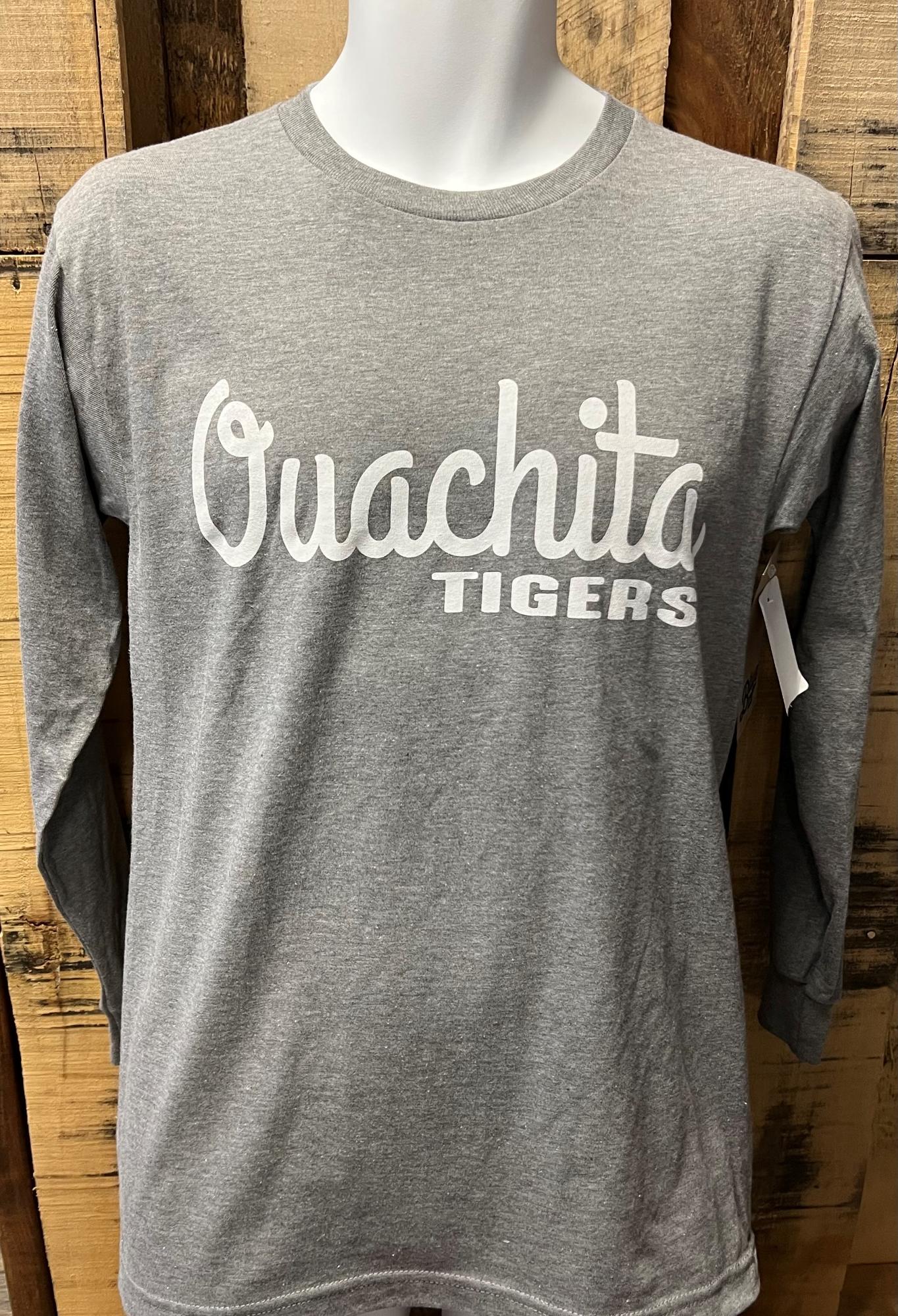image of: OUACHITA TIGERS RINGSPUN Long Sleeve TEE