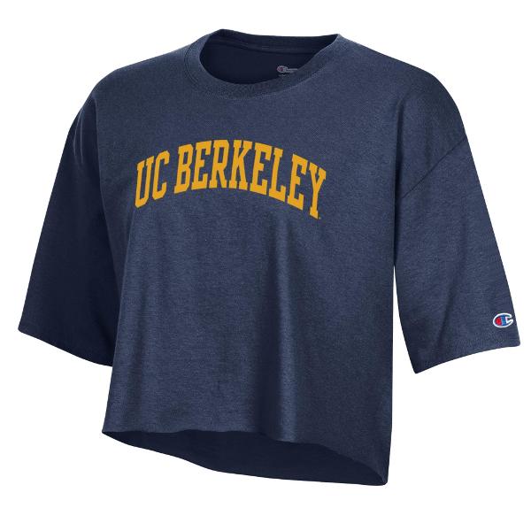 Women's Boyfriend Crop Tee UC Berkeley Logo; $31.99