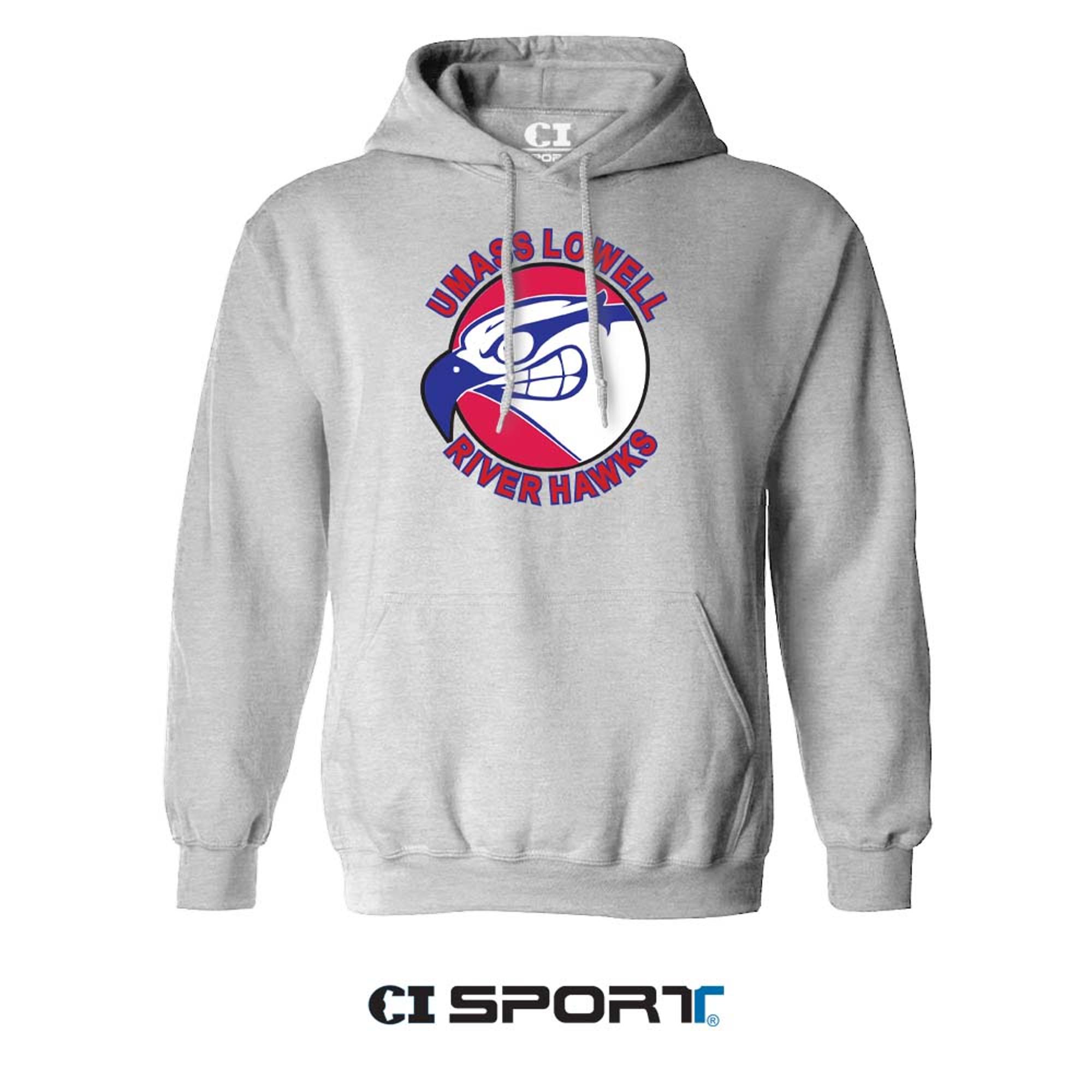 Grey Vintage Hawk Throwback Hood