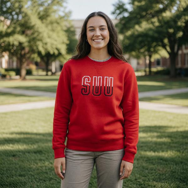 GEAR FOR SPORTS BIG COTTON CREW RED 3D SUU WHITE/BLACK; $54.99