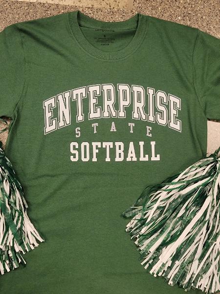 * FINAL SALE * Enterprise State Softball Cruiser Tee; $20.99