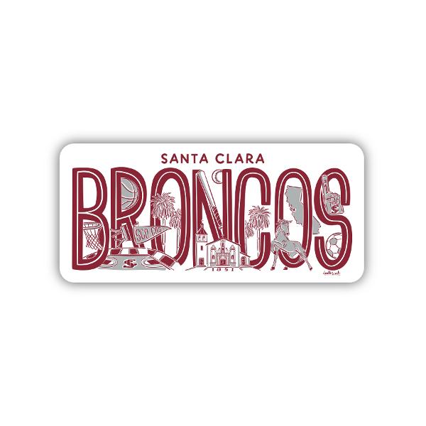 Santa Clara Regina Recycled Wood Magnet; $13.98