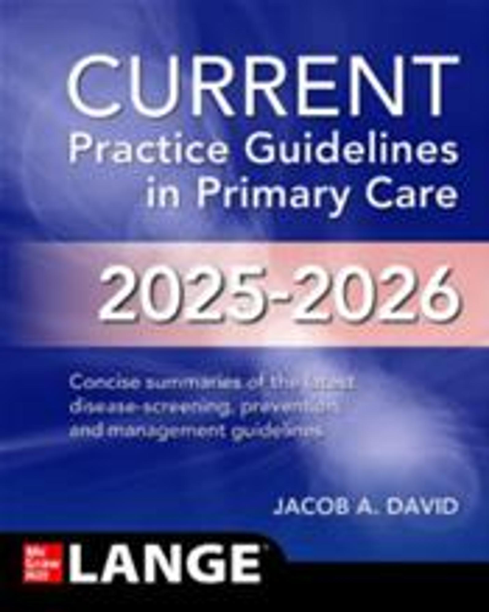 Cover image for Current Practice Guidelines in Primary Care 2025-2026