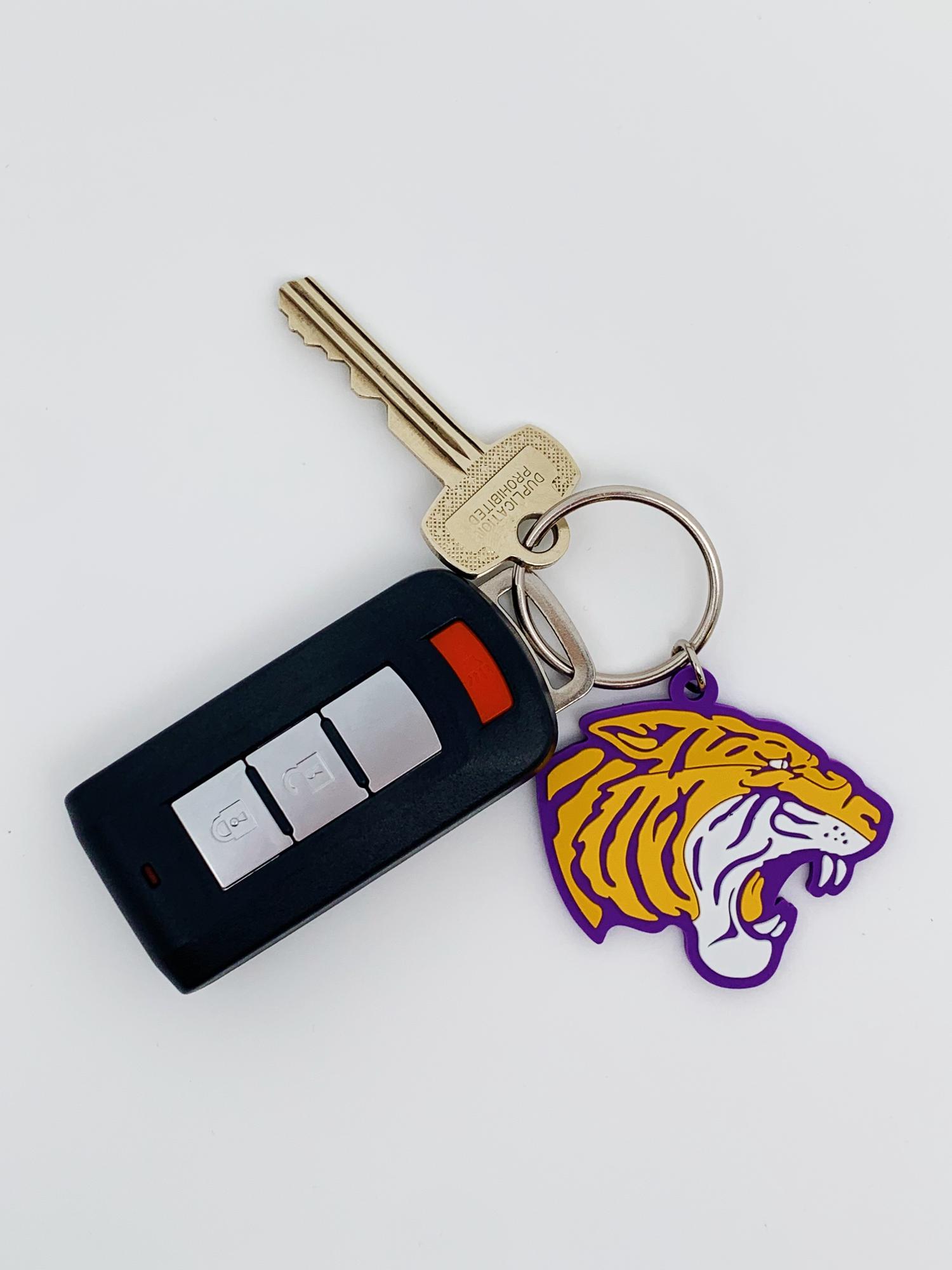image of: Tiger Head Keychain