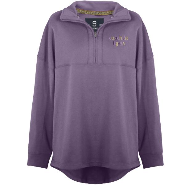 Ouachita Tigers Slouchy 1/4 Zip; $67.99