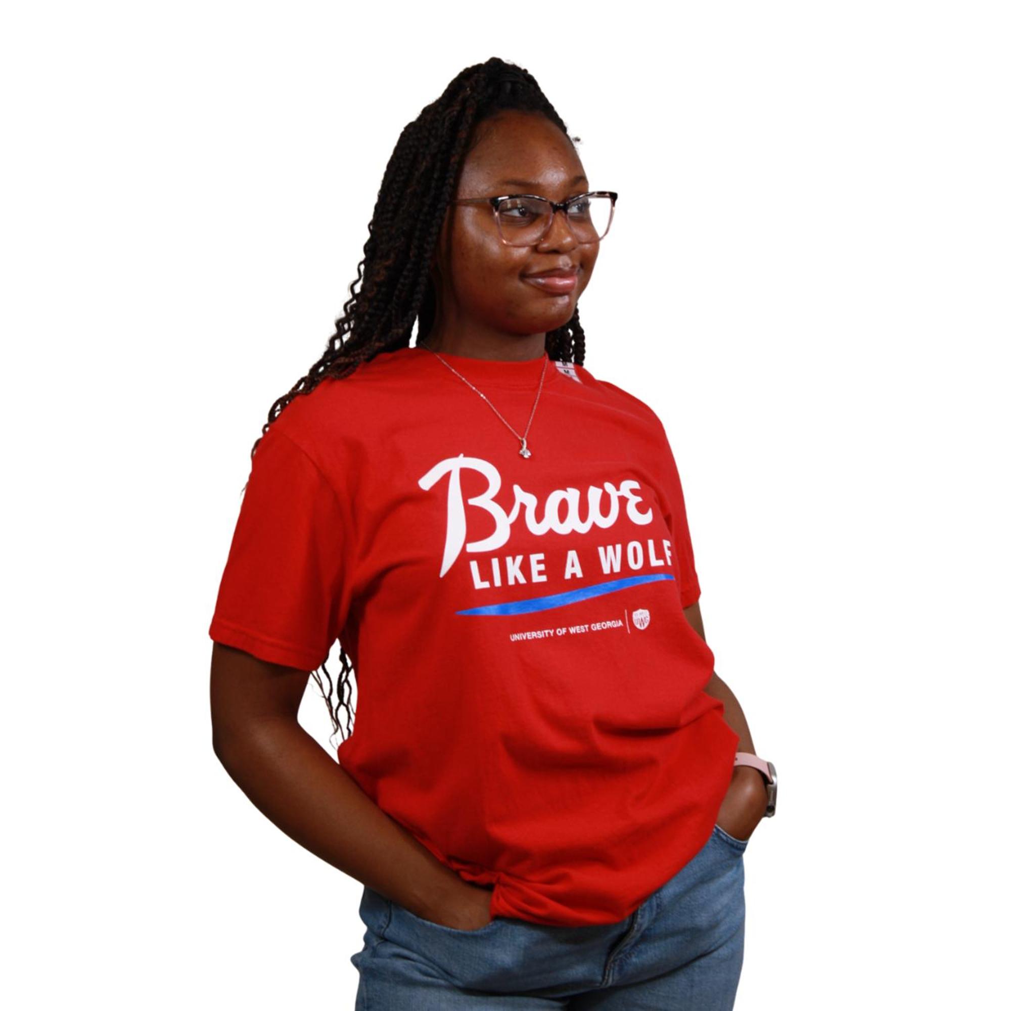 Product image 2 of 3 for BRAVE LIKE A WOLF LOGO COMFORT COLOR T-SHIRT