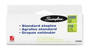 image of: Swingline Chisel Point Standard Stapes 5000Ct
