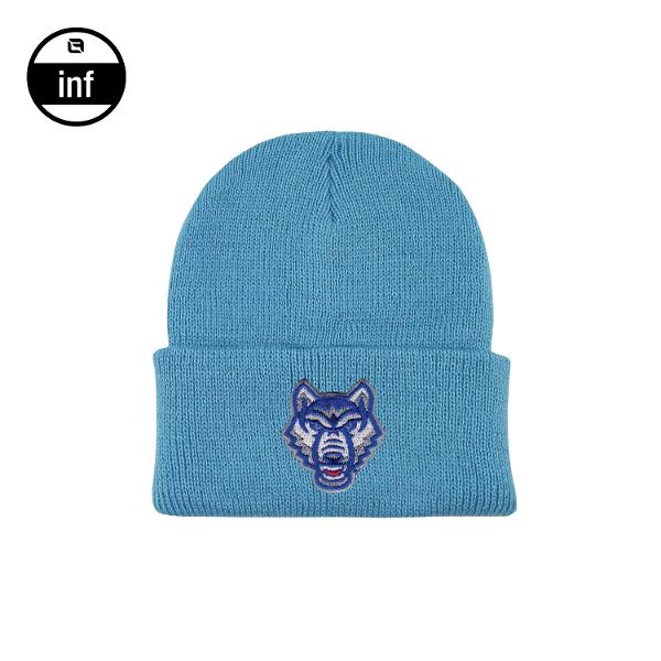 WOLF LOGO NORTH POLE INFANT BEANIE; $14.99