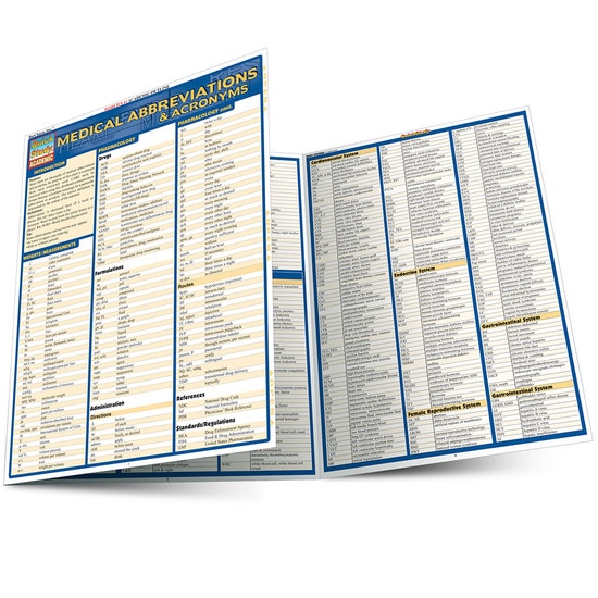 Cover image for MEDICAL ABBREVIATIONS LAMINATED STUDY GUIDE