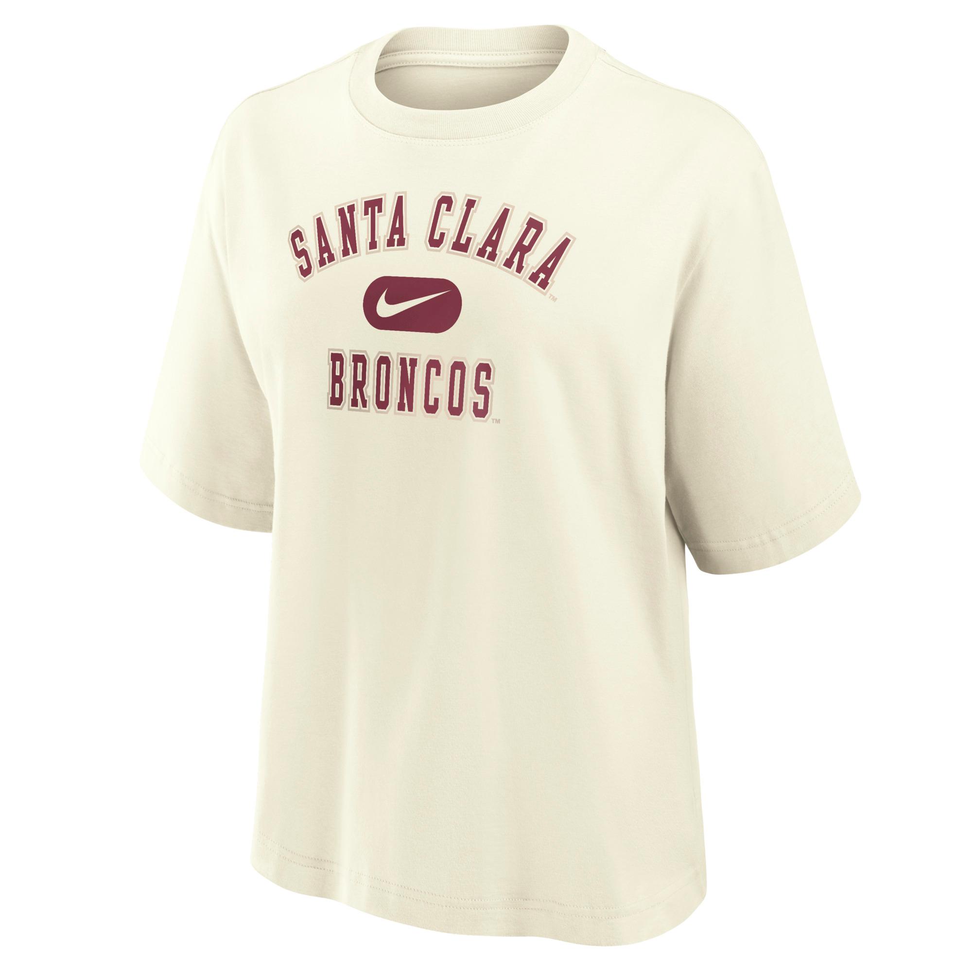Product image 1 of 1 for Santa Clara Broncos Nike Women's Boxy Short Sleeve Tee, Sail